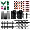 PLEAVIT Automatic Watering System with Spray Nozzles, Drip Irrigation Hose, 149-Piece Set for Gardening, Farming, and Agriculture