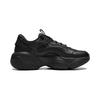Li Ning Honey Thick Sole Height Increasing Shock Absorbing Non-Slip Wear-Resistant Low-Top Casual Shoes Women Sneaker Black AGCU252-3