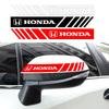 2PCS Car Rear View Mirror Side Stripe Badge 3D Sticker Car Styling for Civic Fit Jazz Accord Pilot Passport Stepwgn CRV BRV HRV Vezel