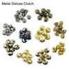 Factory Supply Brooch Accessories Round Blank Nail Locking Pin Metal Crafts Solid Brass butterfly Clutch Pin Back