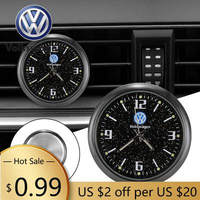 Для VOLKSWAGEN VW Новый Автомобиль Центральная Консоль Кондиционер Кварцевые Светящиеся Часы Для Volkswagen Golf Polo Tiguan Passat Tour