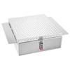 Truck Bed Tool Box, Heavy Duty Aluminum Tool Box with Diamond Plate, Storage Toolbox Chest Organizer Supports up to 100 kg, Ideal for Pickup, Truck