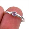 Natural Tanzanite Gemstone 925 Solid Sterling Silver Jewelry Ring Size 8 T0q67