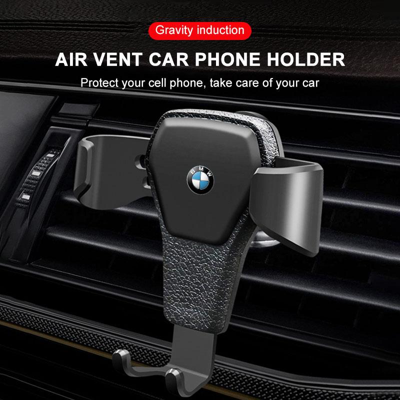 Гравитационный автомобильный значок Держатель для телефона Кронштейн Зажим для воздуха Крепление Подставка Аксессуары Для BMW M Power F10 F31 E36 E39 E87 E90 X3 X5 X1 E46 E90 F20 Z4
