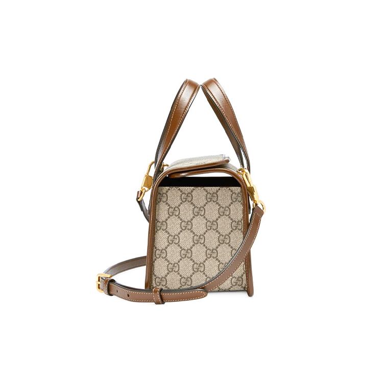 Gucci Horsebit 1955 Mini Top Handle Bag Brown Women Top_handle 645453-92TCG-8563