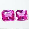 Emerald 14.40 ct Pair Natural Pink Sapphire Loose Gemstone for Jewelry Making and Gem Collections