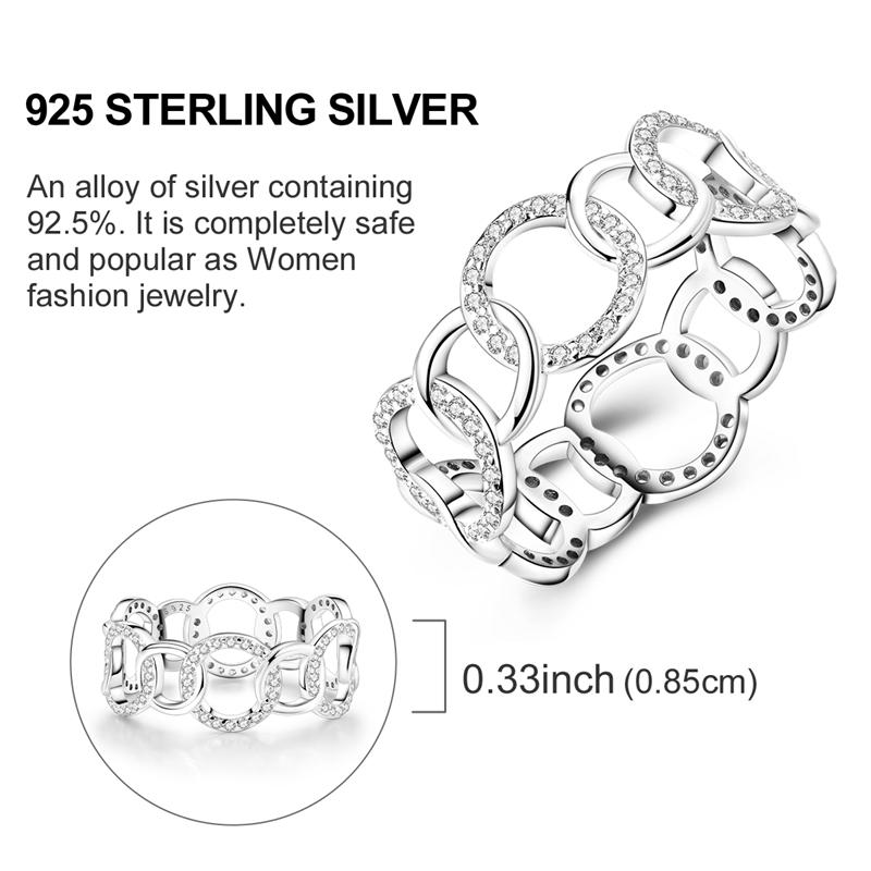 Original Rings 925 Silver Simple Sparkling Heart Bow Dragon Firefly Star Moon Ring for Women Girls Wedding Jewelry Gift