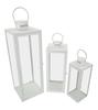 Фонарь Белый Набор 3 шт См 22X22X66-18X18X49,5-14X14X39