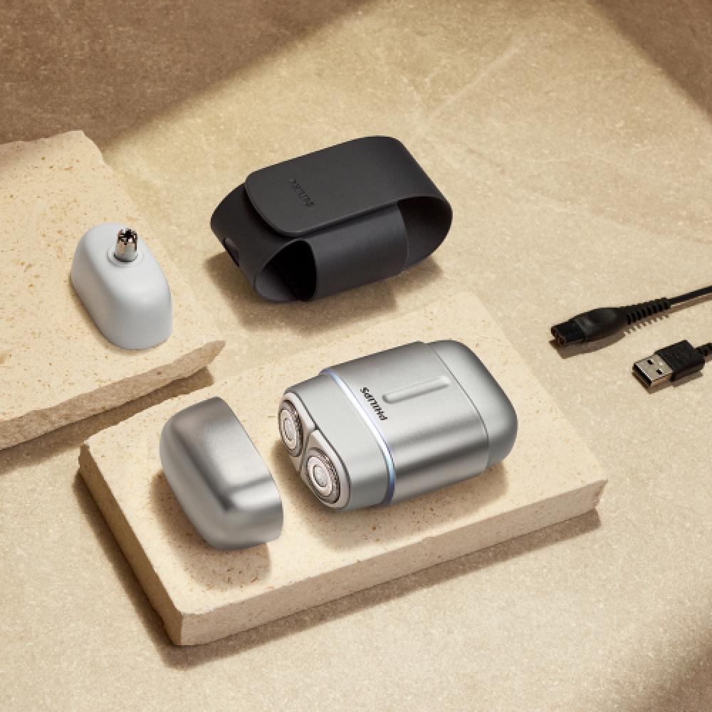 Philips Компактный Pro Портативная электрическая бритва Серебристый S793 06