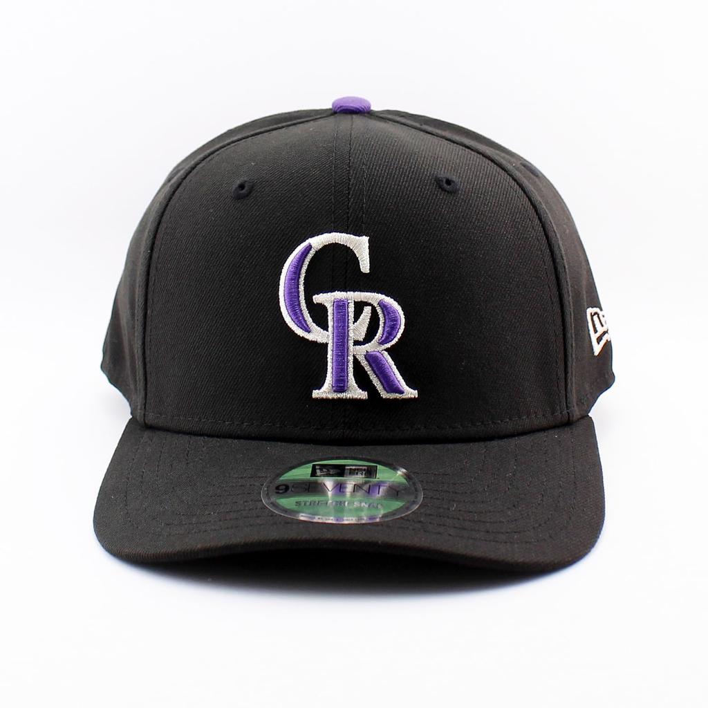 9SEVENTY Эластичная кепка-снепбэк Colorado Rockies Реплика игрока MLB Эластичная кепка-снепбэк Черная Colorado Rockies Кепка Главной лиги бейсбола Унисекс 970SS
