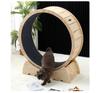 Modern Wooden Cat Treadmill Household Pet Supplies Roller Sports Running Wheel Cat Climbing Frame Cat Toy Round Track