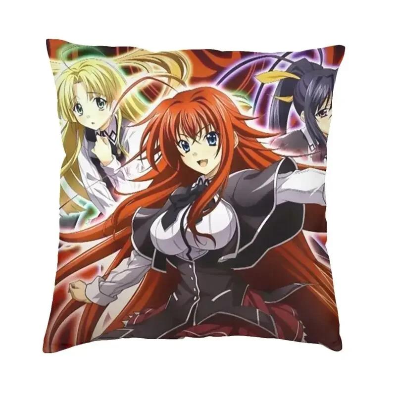 Сексуальная девушка Риас Гремори High School DxD Подушка Чехол 45x45 Главная Декоративная 3D Печать Наволочка для дивана Две Стороны