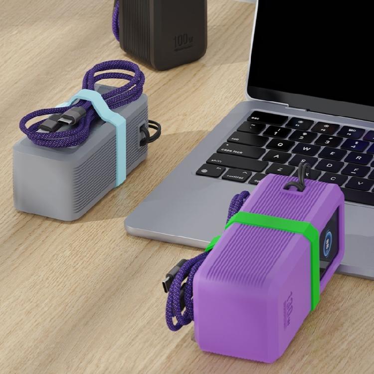 Противоударный силиконовый чехол для 130 Вт/100 Вт 20000 мАч Power Bank, органайзеры для кабелей быстрой зарядки, чехол для хранения, силиконовая защита