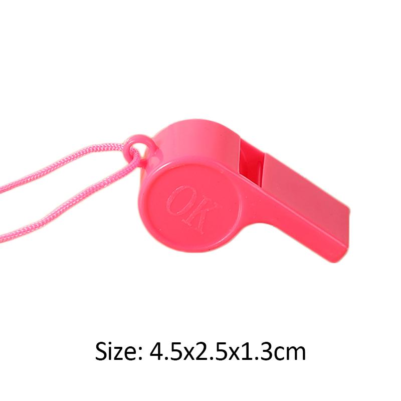 Мини-пластиковый свисток многофункциональный с веревкой для детей, футбола, регби, свисток для поддержки, детские игрушки, подарки на день рождения