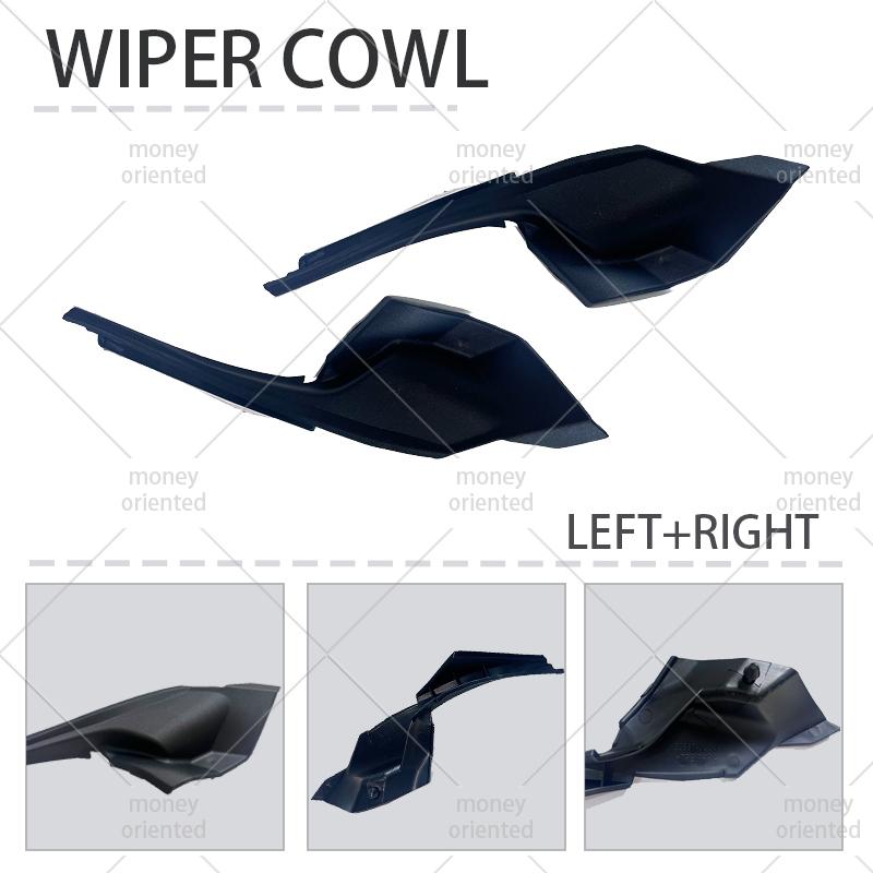 1PAIR Front Windshield Wiper Cowl FOR TOYOTA Sequoia 2008-2013 Car Front Windshield Wiper Cowl Wrap Corner Trim Cover