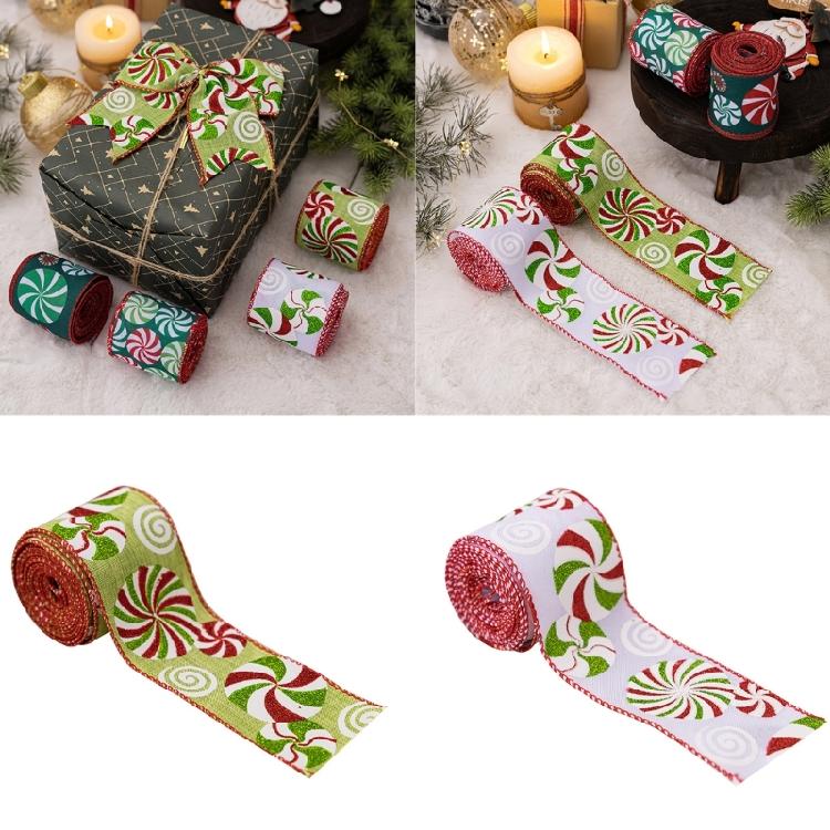 Creative Gift Decoration Ribbons Decorative Christmas Fabric Crafting Ribbons for Home and Party Embellishments