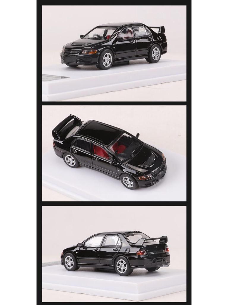 1:Коллекция украшений - модель автомобиля из сплава Mitsubishi Lancer EVO IX в масштабе 1/64