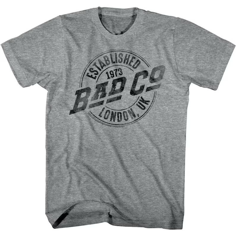 Bad Company Men's Shirt 70's Established in London Logo Band Tees Unisex T-Shirt