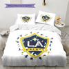 LA Galaxy Pattern Bedding Quilt Set  Home Decoration  Gift (1 * duvet cover + 2 * pillowcase  without core)