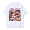 Cute Moo Deng Baby Hippo Funny T Shirts Women Casual Short Sleeve T-shirt Vintage Hip Hop Streetwear Tshirt Tops