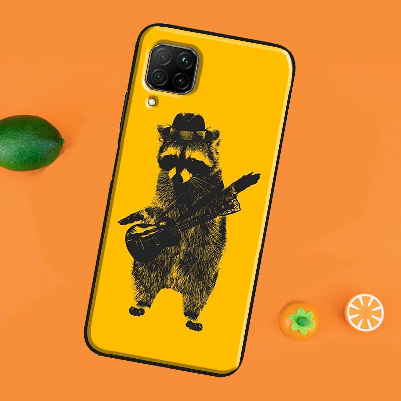 Cute Raccoon Phone Case For Huawei P40 Lite P20 P30 Pro Nova 5T P Smart Z 2019 2021 Honor 50 10i 8X 9X