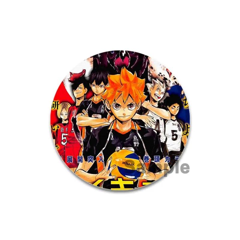 Горячая Распродажа Японское Аниме Haikyuu Жестяные Булавки Рюкзак Смешные Броши Значки Shoyo Hinata Timeskip Sakusa Atsumu Подарочные Периферийные Устройства
