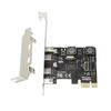 2 Ports PCIe Add-On Adapter Card - USB C USB3.1 PCIEx1 Expansion Card 10Gbps