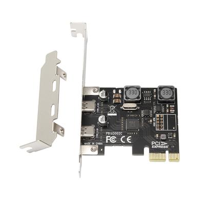 2-портовая плата расширения PCIe - USB C USB3.1 PCIEx1 Карта расширения 10 Гбит/с