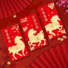 12-Pack 2026 Year of The Horse Red Envelopes, Chinese New Year Lucky Money Packets, Cartoon Design Gift Set