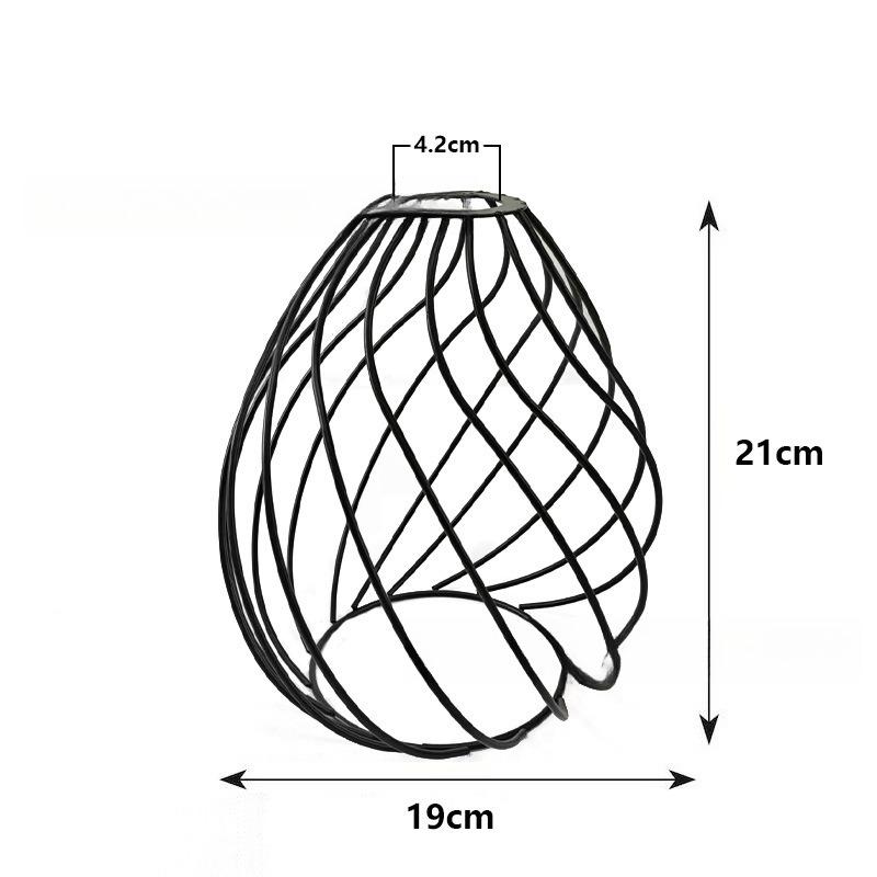 Ретро DIY Железный абажур Защитный кожух для лампы Железный колокол Защита для лампочки E27 Потолочный подвесной светильник Чехол Металлическая проволочная клетка Индустриальный стиль