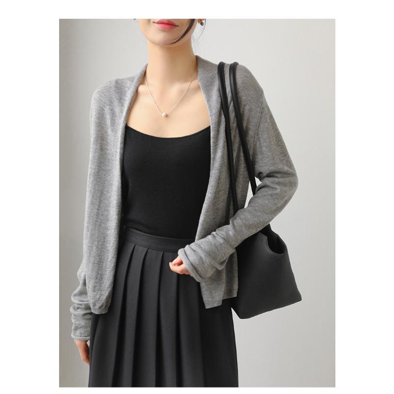 Весенние и осенние свободные вязаные кардиганы с длинным рукавом женские свитера модные тонкие повседневные женские кардиганы топы однотонные элегантные тонкие женские трикотажные изделия 3109