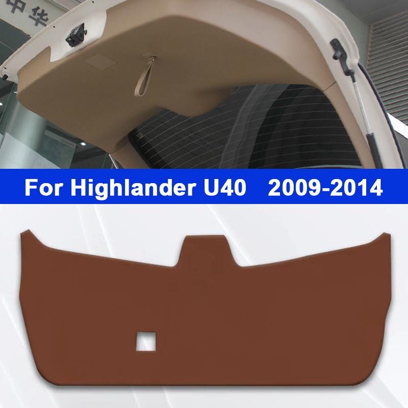 Для Toyota Highlander U70 U50 U40 2009-2025 Кожаная накладка на порог багажника Защита от ударов и грязи Коврик на дверь багажника