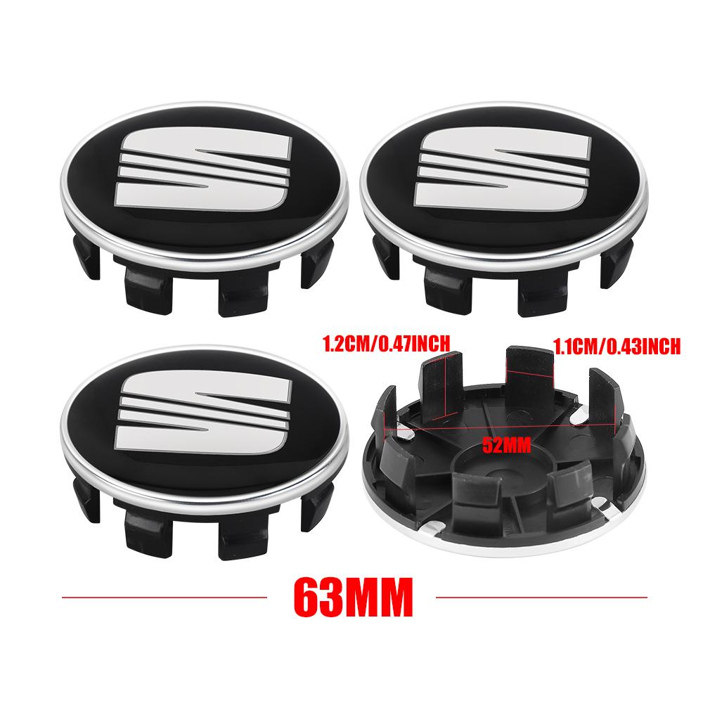 rldf3 4Pcs 55/56/63mm Car Wheel Tire Center Emblem Cover Hub Caps Sticker for seat cupra Ateca Leon 6f 6j FR Mk2 Mk3 5f 1p lbiza Exeo