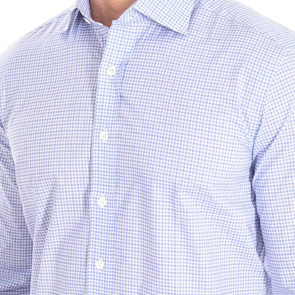 CHARME4 Мужская рубашка с длинными рукавами, воротником-лацканами и застежкой на пуговицы