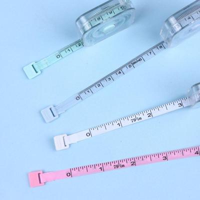2-метровая миниатюрная измерительная лента с метрической и дюймовой шкалой, прочная, многофункциональная и высокоточная, подходит для домашнего использования, для измерения усадки усадочных труб.