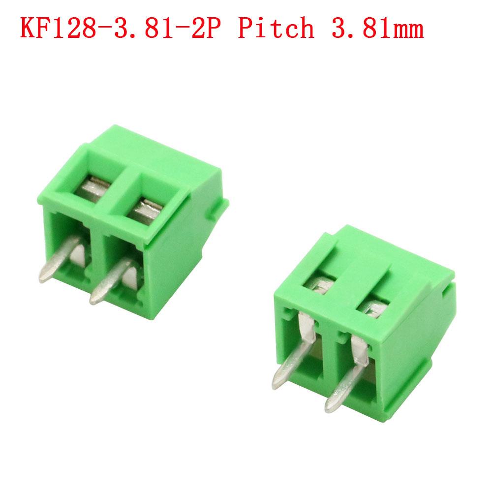 KF103/126/128/301/350/396-2Pin/3Pin 2.54/3.5/3.81/3.96/5.0/7.5mm Промежуточный блок Сращивание клеммы Винтовой тип PCB Винтовая клемма