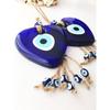 8 см большое сердце турецкое синее стекло Lucky Evil Eye турецкое греческое стекло подвесной защитный брелок на удачу турецкий подарок амулет