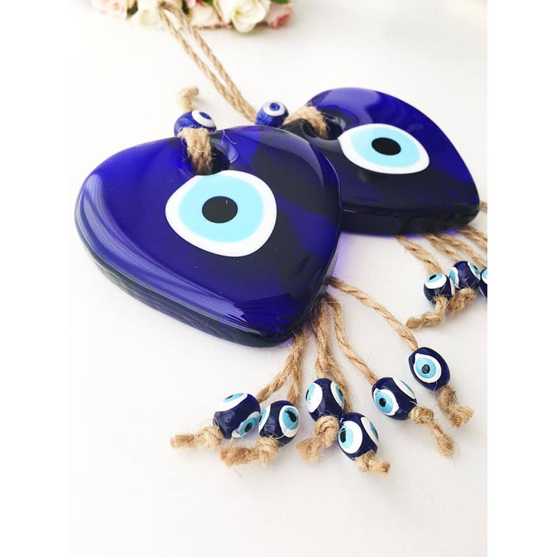 8 см большое сердце турецкое синее стекло Lucky Evil Eye турецкое греческое стекло подвесной защитный брелок на удачу турецкий подарок амулет