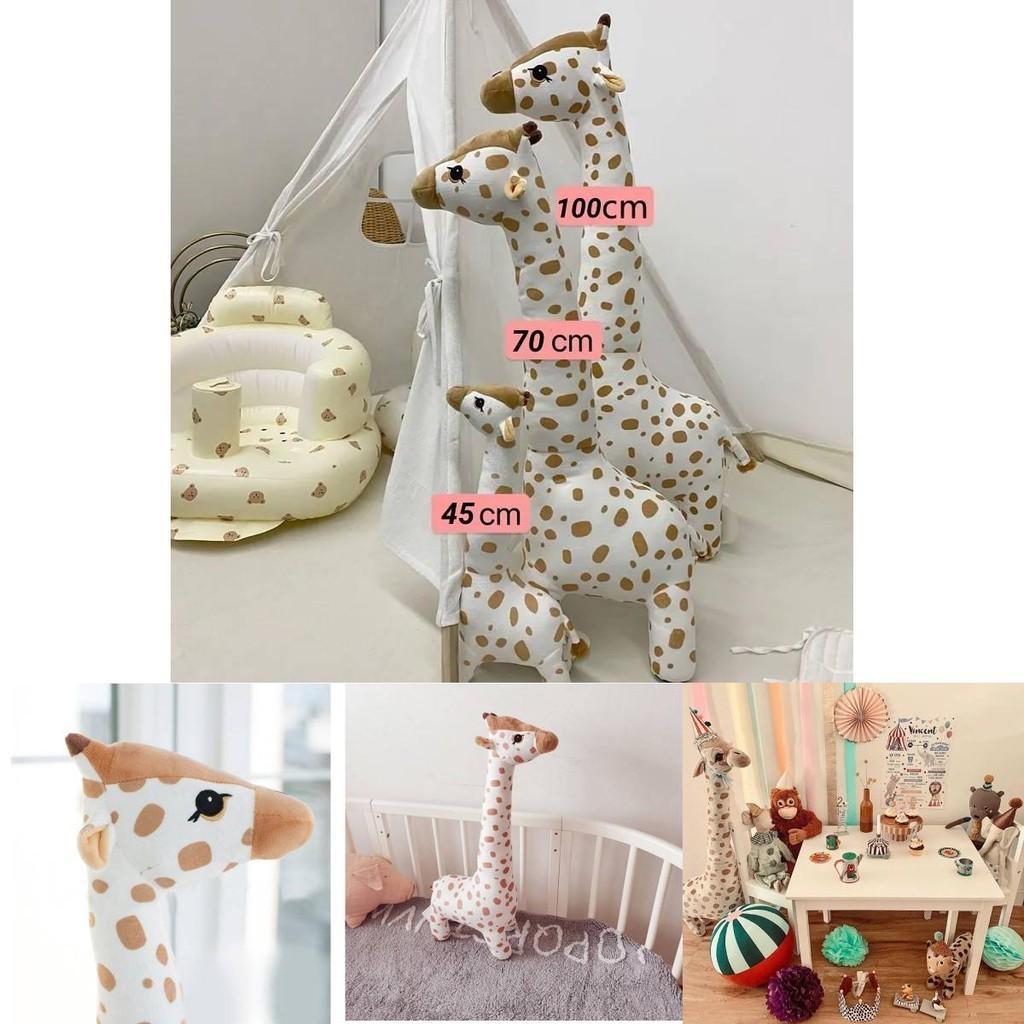 Милая плюшевая игрушка Жираф, подушка для сна для декора детской спальни и поддержки во время сна