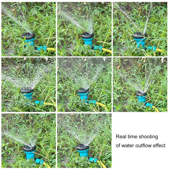 Спринклер для газона, 8 режимов, регулируемый, многоступенчатый, простая установка для полива больших садов, дворов, домашних хозяйств