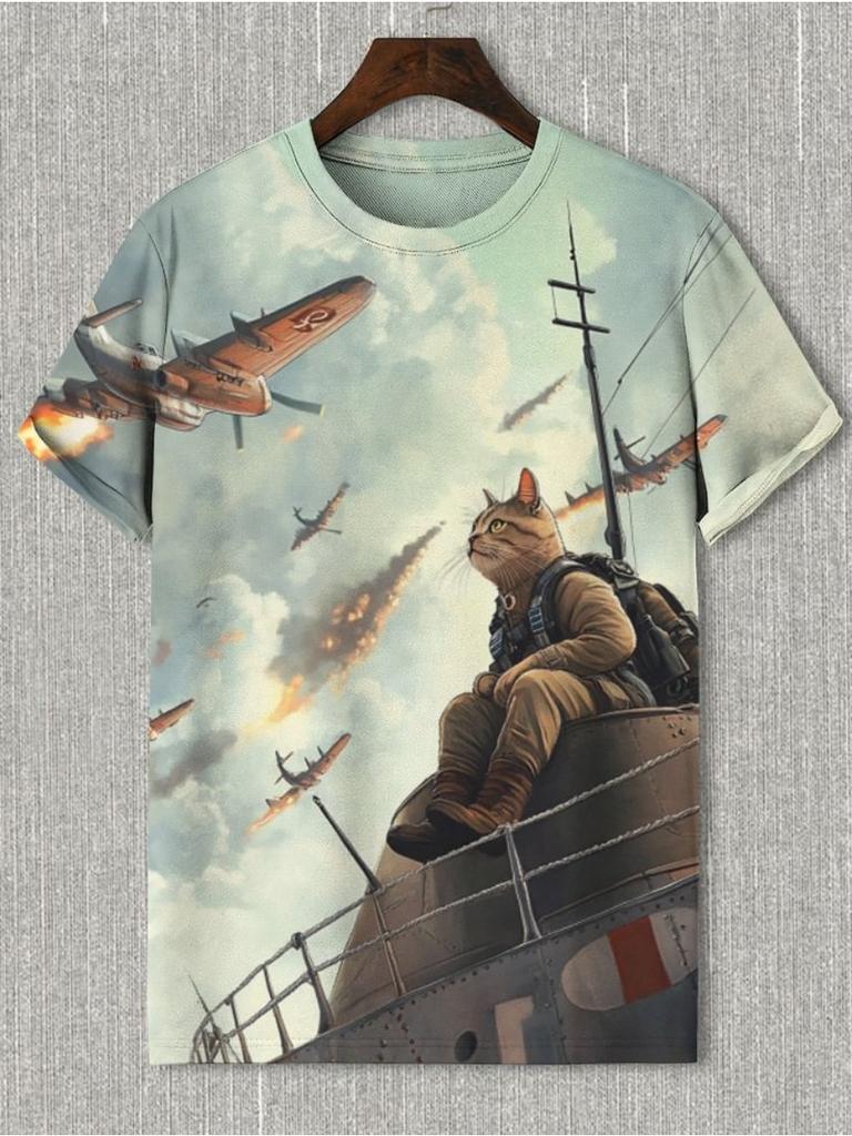 Забавный лазерный кот динозавр арт 3D печатные мужские футболки мужские и женские футболки с коротким рукавом и круглым вырезом свободные повседневные топы с героями мультфильмов