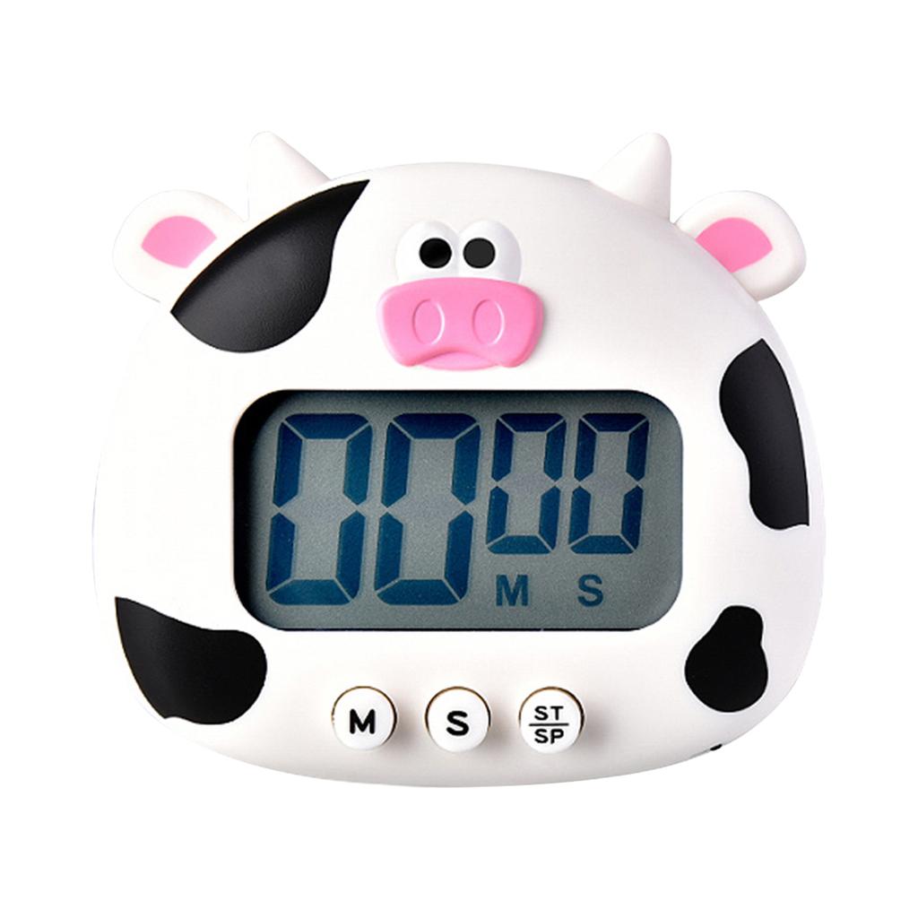 Digital Kitchen Timer Cute Animal Timer with Strong Magnet Back Stand Loud Alarm Large Screen