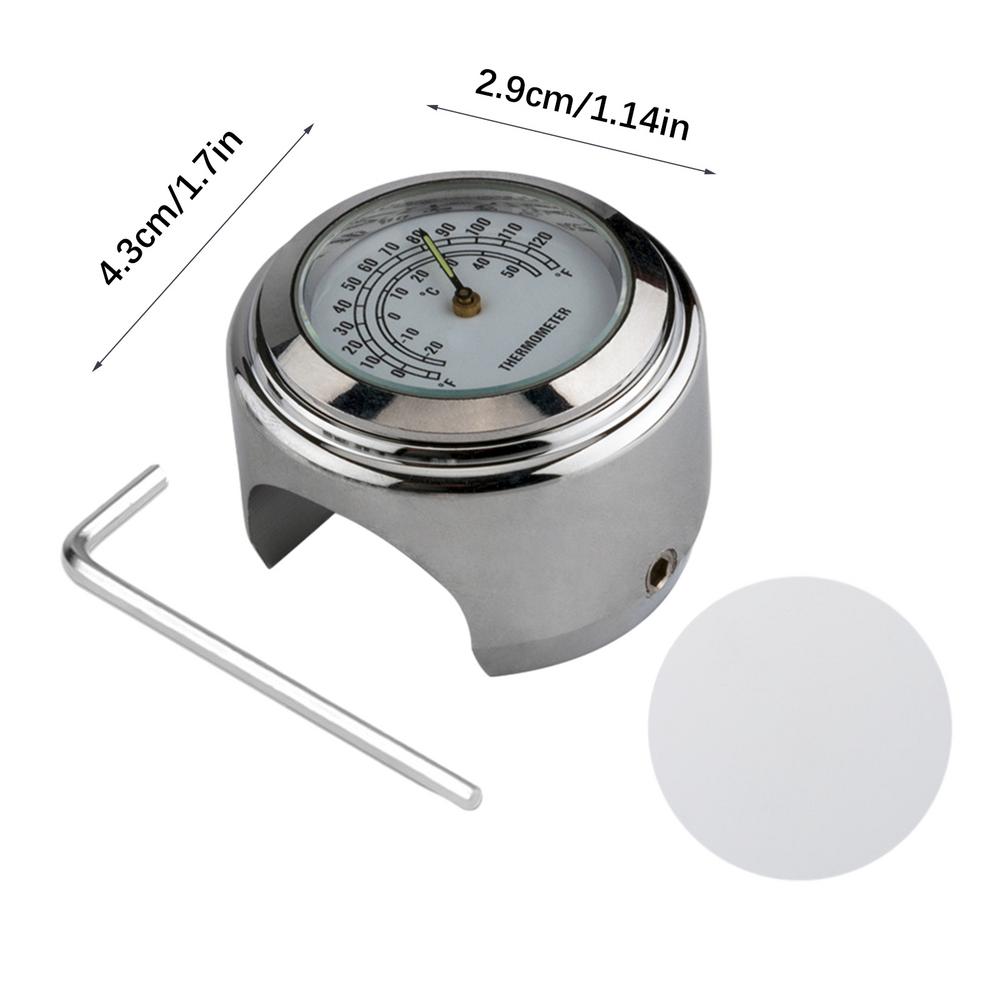 Точные водонепроницаемые часы, измеритель температуры, светящиеся в темноте, противоскользящие велосипедные часы на руль, подходят для руля 22–25,4 мм