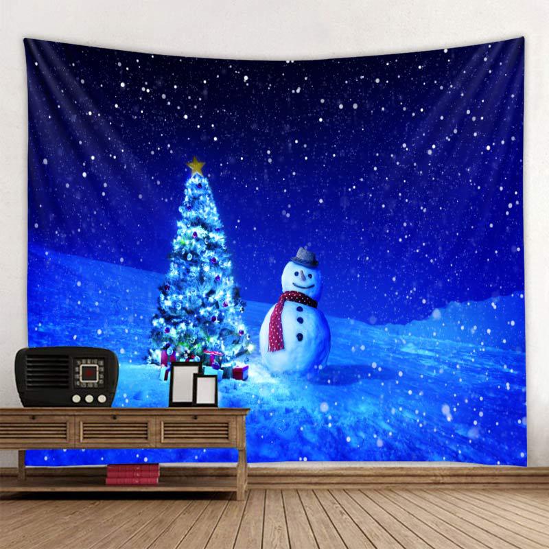 Tapestry Home Christmas Tapestry Fireplace Background Cloth Christmas Tapestry Wall Room Decoration Tapestry