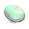 Natural Chrysoprase Gemstone 925 Sterling Silver Jewelry Ring Size 7 N8y23