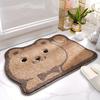 Коврик для ванной комнаты, 1 шт., очень мягкий впитывающий коврик для ванной премиум-класса, нескользящий удобный коврик для ванной с мультяшными животными для пола в ванной, ванной, душевой комнаты