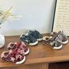 Youth style shoes Kids Polka Dot Bow Loafers Girls Casual Sneakers Rubber Sole PU Lining Breathable Slip-On Shoes