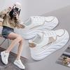 Летняя женская обувь, новые дышащие белые туфли для студенток, корейская версия, модные универсальные туфли на платформе для спорта и отдыха 5809
