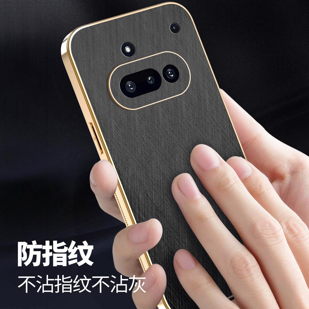 Applicable Nothing Phone 3A electroplated silk bamboo mobile phone case Phone 3APro anti-drop protective case