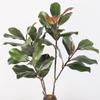 Rubber Leaves Simulated Magnolia Tree Branch Handmade Artificial Plants  Living Room